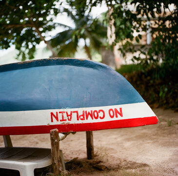 Boat on Princess Margaret Beach, Bequia