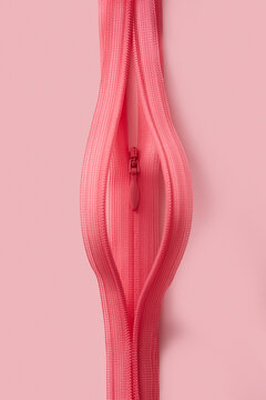 External female genitalia made of two zip fasteners