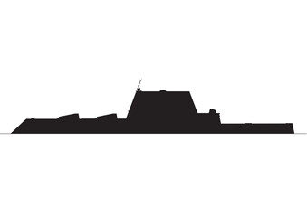 USS Zumwalt-Class-Silhouette.eps © jumbojet