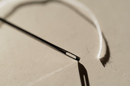 Sewing thread and needle
