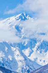 日本の風景・冬　長野県白馬村　雪の白馬連峰　白馬鑓ヶ岳 © Yuta1127