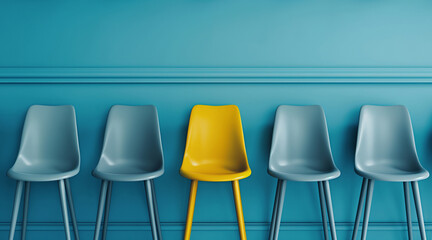 The Exception in Uniformity: One Chair Stands Out