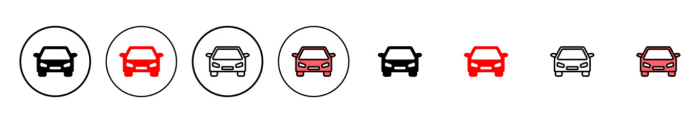 Car icon vector illustration. car sign and symbol. small sedan
