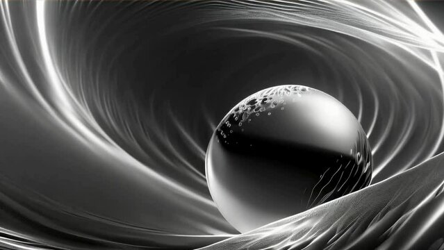 Abstract black and white background with a touch of abstraction