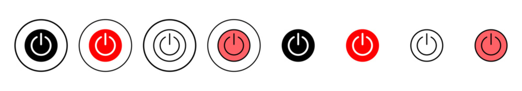 Power icon vector illustration. Power Switch sign and symbol. Electric power