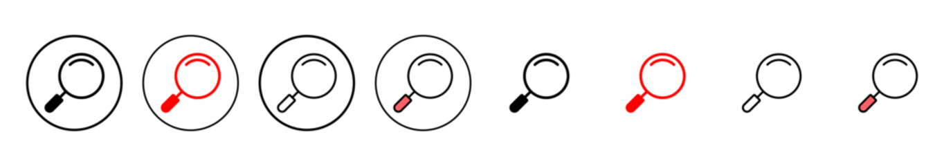 Search icon vector illustration. search magnifying glass sign and symbol