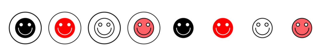 smile icon vector illustration. smile emoticon icon. feedback sign and symbol