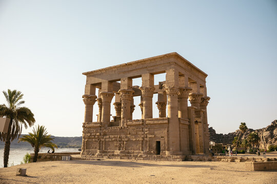 View of the Philae Temple on sunny day