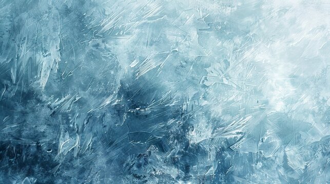 A frosty ice blue and white textured background, representing cold and purity.