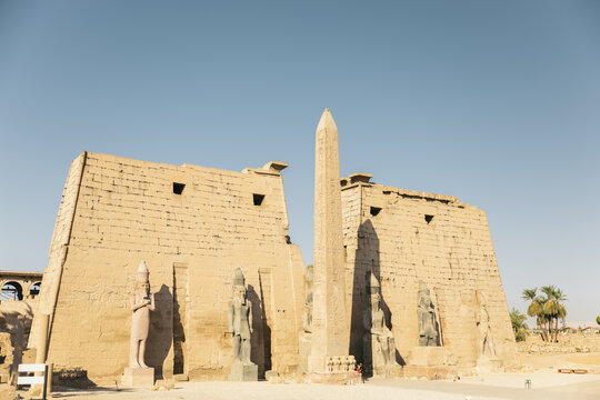 Facade of the Luxor Temple.