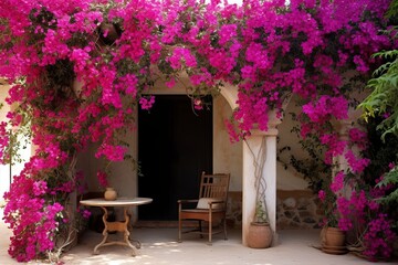 Bougainvillea Bliss: Exotic Andalusian Patio Inspirations with bursts of color