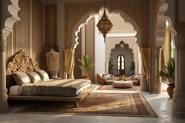 Exotic Moroccan Bedroom Inspiration: Ceramic Tiles Bliss