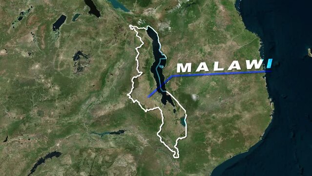 Malawi World Map