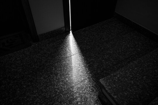 Entrance door ajar