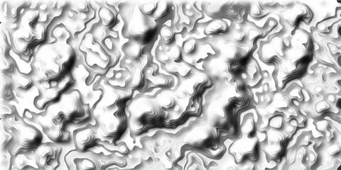 Topographic map. Geographic mountain relief. Abstract lines background. Contour elevation topographic and textured Background. Abstract wavy line 3d paper cut white bg. seamless pattern with shapes.