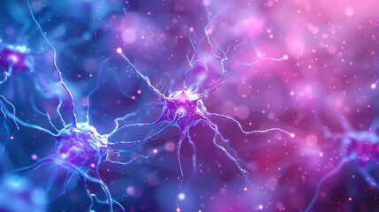 8K phone wallpaper minimalist design with a blue to purple gradient showcasing subtle neural connections(2)