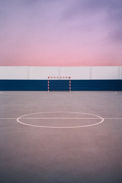 Sunrise's Rosy Embrace on Futsal Court