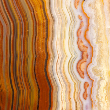 Lines On A Colorful Banded Agate  