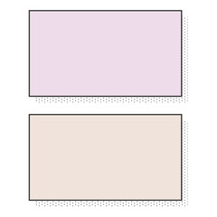 暖色水玉パターン付きシンプルフレーム