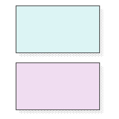 寒色水玉パターン付きシンプルフレーム