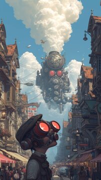 The Pulse of a Steampunk Metropolis