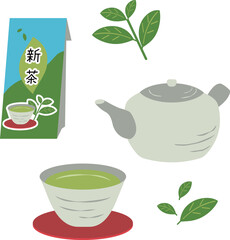 新茶のイラスト
