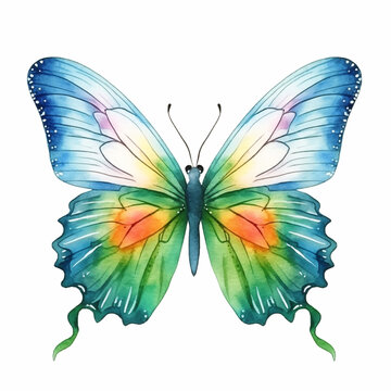 Watercolor butterfly illustration
