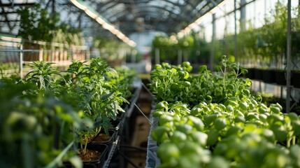 Hydroponic farms inside versus traditional crops outside