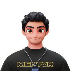 3D Mentor Avatar Illustration