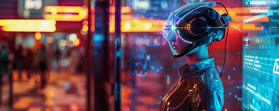 Futuristic concierge robots versus self-service holographic guides