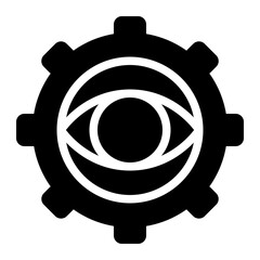 vision setting glyph icon