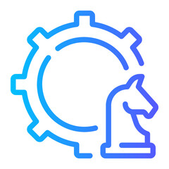 Obraz premium strategic consulting gradient icon