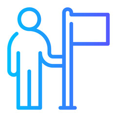 mission accomplished gradient icon