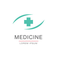 Fototapeta premium medical logo. concept style vector design