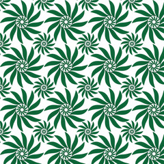 Fototapeta na wymiar Seamless abstract floral pattern. Geometric leaf floral ornament. Geomatric graphic modern pattern