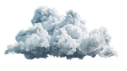 Isolated cumulus nimbus clouds with transparent background. - obrazy, fototapety, plakaty