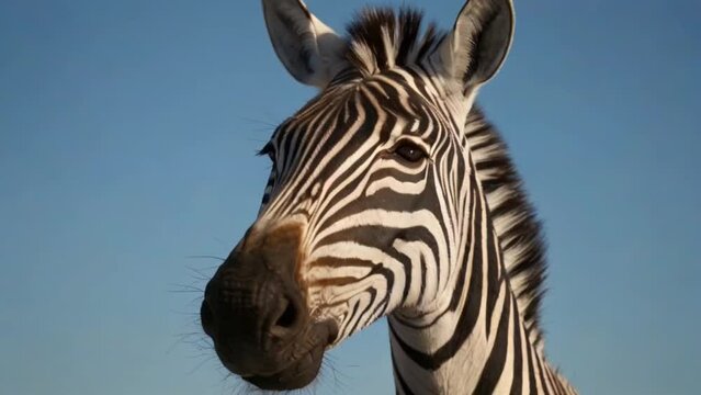portrait of a zebra 
