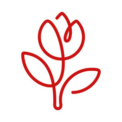 Obraz premium Rose Vector Logo Design Template