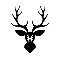 Deer Head Vector Logo Design Template