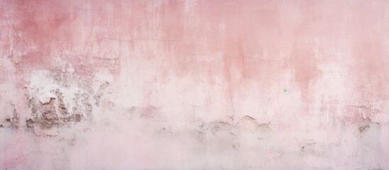 This painting depicts a pink and white wall, showcasing the contrast between the two colors in a simple and elegant manner. The colors blend harmoniously, creating a visually striking effect.