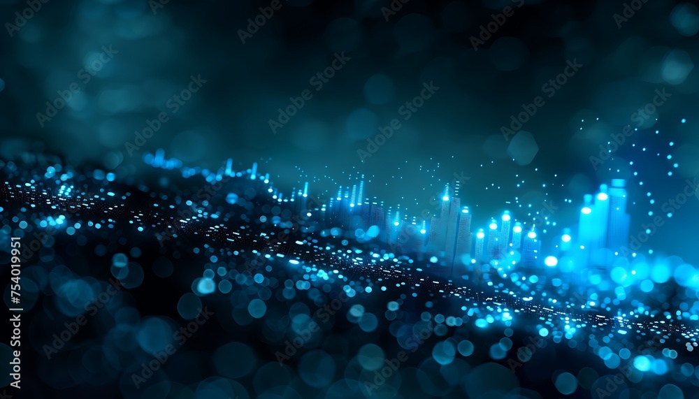 Poster digital graph of rapid investment growth, skyrocketing stocks dynamic graph showing stocks soaring u