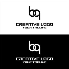Fototapeta premium creative letter logo ba desain vektor
