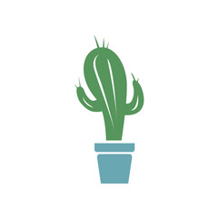 cactus abstract corporate logo identity, vector illustration