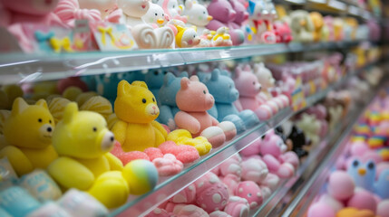 From fluffy cotton candy to chewy marshmallows the store offers a wide variety of Easterthemed sweets and treats for all tastes.