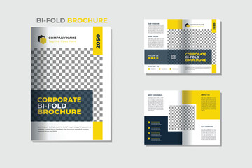 Corporate Bifold Brochure Design Template