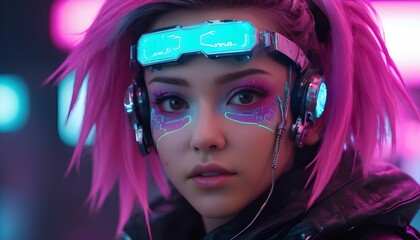 Neon Dreams: Cyberpunk Girls of Tomorrow