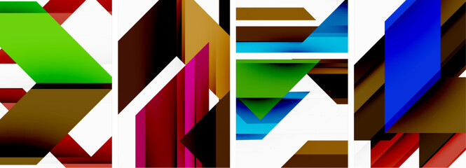 Triangle wallpaper or poster background design