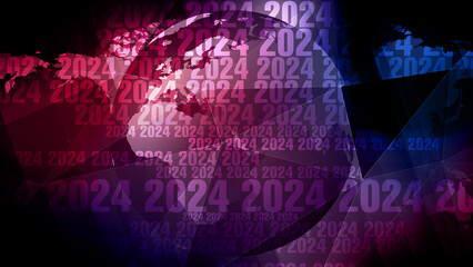 2024 background annual world globe theme occasion statement budget progress display success solution strategy