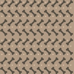 Dog vector digital paper pattern illustration