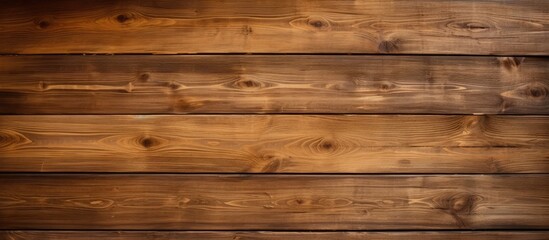 Obraz premium A collection of wooden planks in varying sizes arranged to form a rugged yet organized wall. The natural wood colors and textured surfaces add depth to the structure.